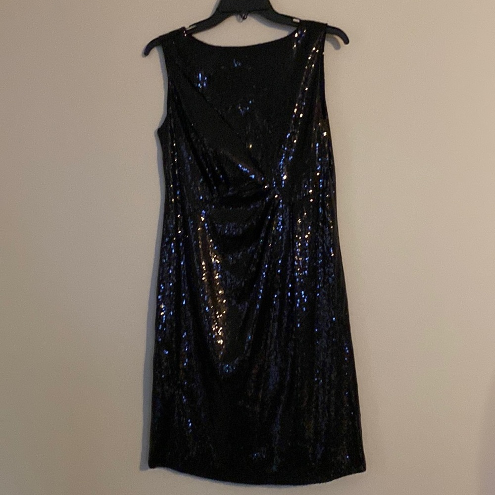 Vince Camuto Black Sequin Dress